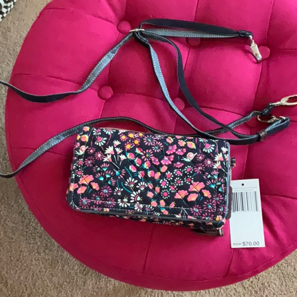 Vera Bradley VBU RFID Petite Garden Crossbody